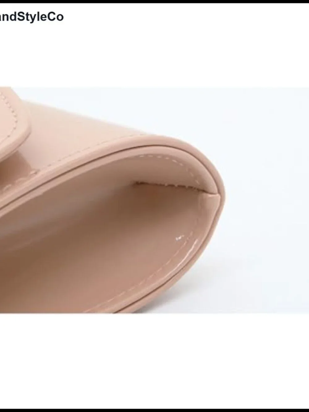Patent Vegan Leather Envelope Clutch Bag with Chain Strap, Evening Purse